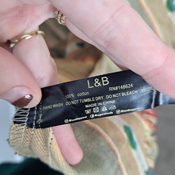 L&B Multicolor Striped Long Boho Western Rodeo Shawl Sleeveless Cardigan Size XL - Picture 5 of 6